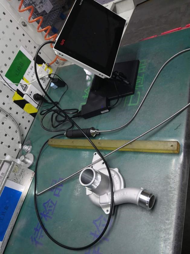 微视内窥镜在发动机涡轮增压器零件上的应用 微视内窥镜在发动机涡轮增压器零件上的应用